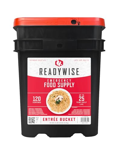 ReadyWise Emergency Food Supply - 120 Servings Favorites Sample Bucket, Survival Food Kit, Freeze Dried Prepper Food & Dehydrated Meals for Camping Essentials & Backpacking, up to 25 Year Shelf Life - Image 2