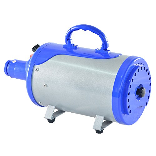 SHELANDY Groomer Partner Pet Hair Force Dryer Dog Grooming Blower with Heater (Blue) - Image 4