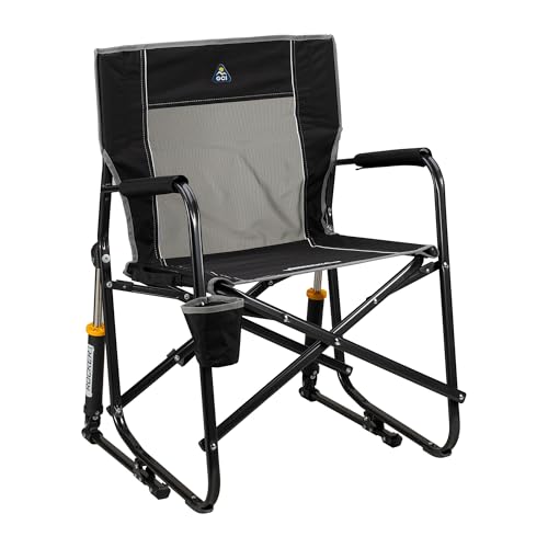 GCI Outdoor Freestyle Rocker Outdoor Rocking Chair with Beverage Holder - Image 2
