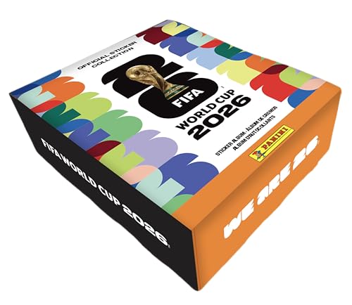 2026 FIFA World Cup Sticker Collection - Amazon Exclusive Collectors Bundle - Hardcover Album + Tin with 50 Sticker Packs - Image 2
