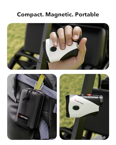 REDTIGER Golf Rangefinder with Slope Switch, 1200 Yards Range Finder Golfing, 7X Magnification, Flag Pole Locking Vibration, Rechargeable Range Finders with Magnet Stripe, GolfVue Series 1 - Image 7