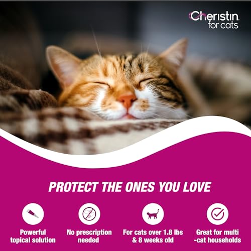 Cheristin Flea Treatment & Prevention for Cats | Fast acting topical flea treatment for cats over 1.8 lbs | 6 Count - Image 6