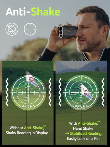 Acer Golf Rangefinder with Slope - 800Yards Range Finder for Hunting, 6X Magnification with Flag Pole Locking Vibration, Rechargeable Battery with Magnet Stripe Golf Accessories for Men, Gifts - Image 3