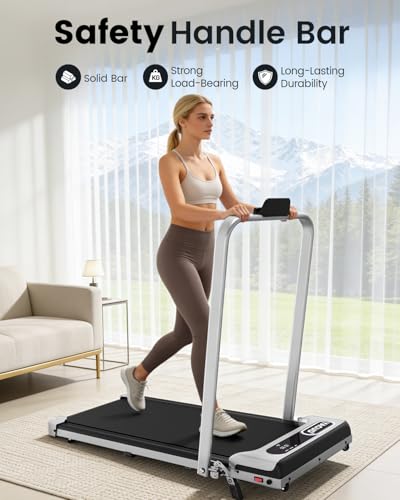 Yagud Walking Pad Treadmill for Home Office, Portable Under Desk Treadmill with Remote Control and LED Display, Walking Jogging Running Machine - Image 3