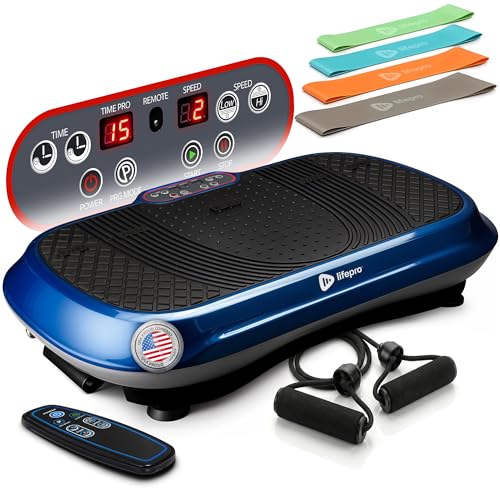 Lifepro Waver Vibration Plate Exercise Machine – High-Intensity Vibration Plate for Lymphatic Drainage – Full-Body Workout Vibrating Platform with Loop Bands – Fitness Equipment for Strength & Toning - Image 2