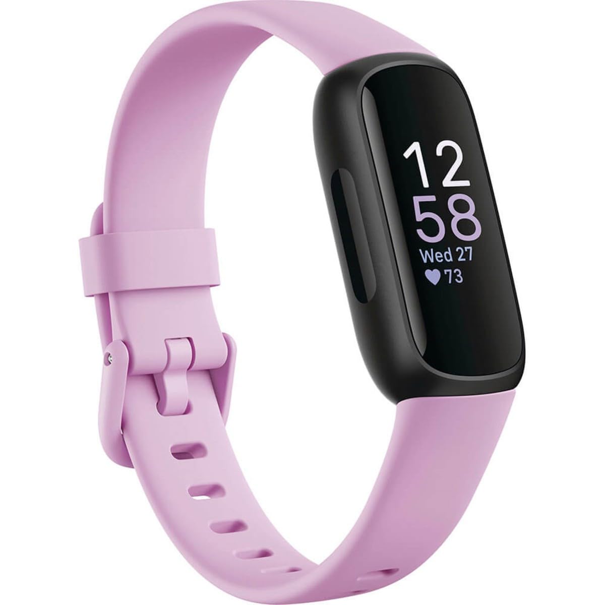 Fitbit Inspire 3 Health &-Fitness-Tracker with Stress Management, Workout Intensity, Sleep Tracking, 24/7 Heart Rate and more, Lilac Bliss/Black, One Size (S & L Bands Included) - Image 8