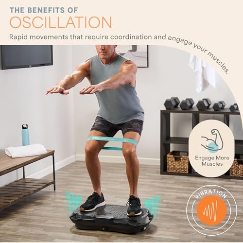Lifepro Waver Vibration Plate Exercise Machine – High-Intensity Vibration Plate for Lymphatic Drainage – Full-Body Workout Vibrating Platform with Loop Bands – Fitness Equipment for Strength & Toning - Image 5