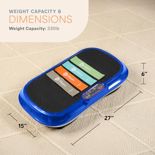 Lifepro Waver Vibration Plate Exercise Machine – High-Intensity Vibration Plate for Lymphatic Drainage – Full-Body Workout Vibrating Platform with Loop Bands – Fitness Equipment for Strength & Toning - Image 7
