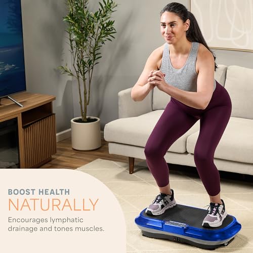 Lifepro Waver Vibration Plate Exercise Machine – High-Intensity Vibration Plate for Lymphatic Drainage – Full-Body Workout Vibrating Platform with Loop Bands – Fitness Equipment for Strength & Toning - Image 3