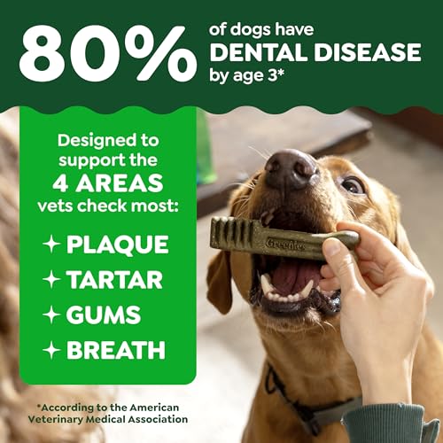Greenies Veterinarian-Recommended Adult Natural Dental Dog Treats Large Size, Original Flavor, (4) 12 ct Packs (48 Treats Total) - Image 4