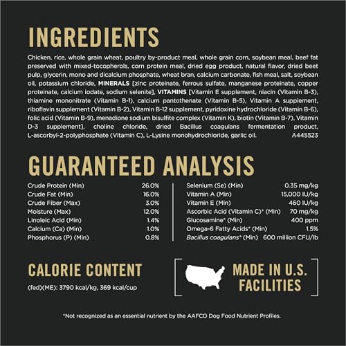 Purina Pro Plan Complete Essentials Shredded Blend Chicken and Rice Dog Food Dry Formula with Probiotics for Dogs - 47 lb. Bag - Image 5
