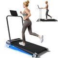Walking Pad Treadmill with Handle Bar and Adjustable Incline, Compact Portable Treadmills for Home Office, 2.5HP Quiet Anti-Slip Under Desk Treadmills, 0.6-3.8 MPH Remote Speed Control, 265 LBS - Image 1