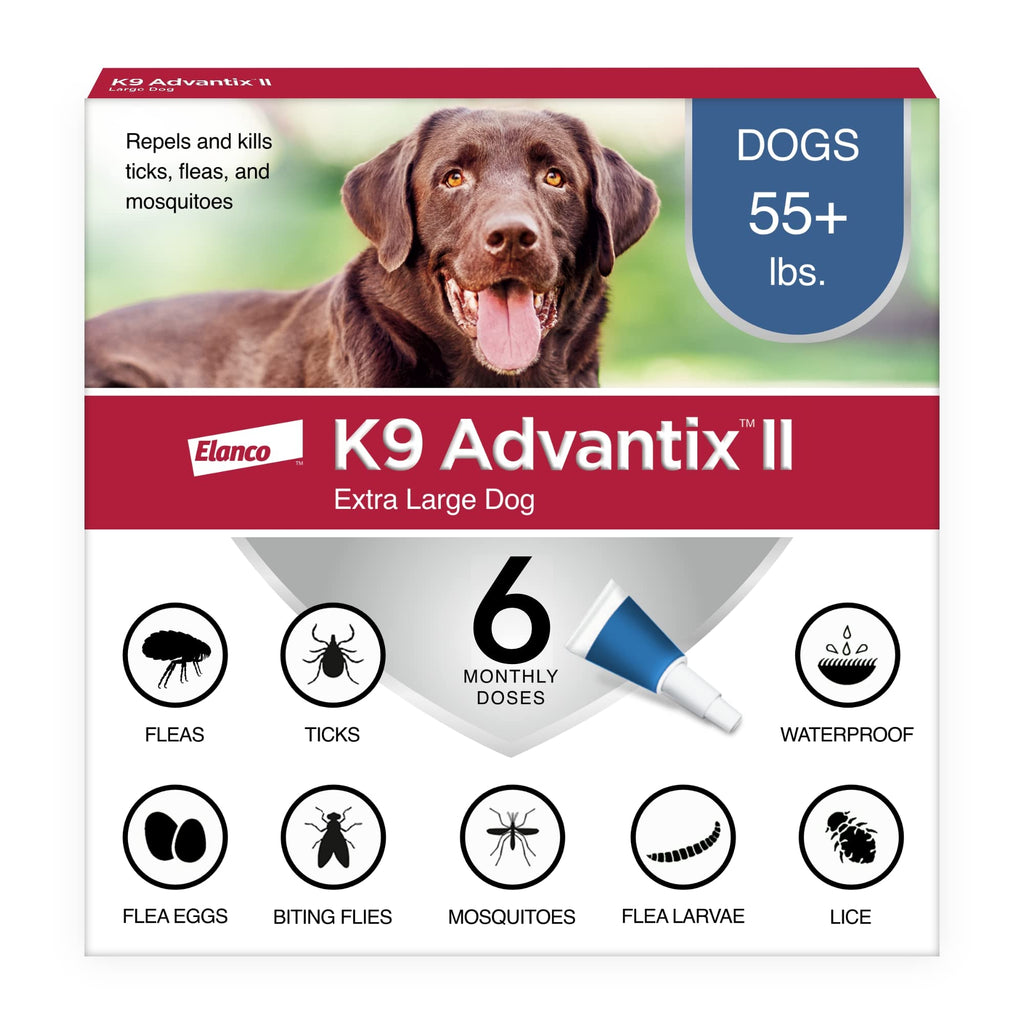 K9 Advantix II XL Dog Vet-Recommended Flea, Tick & Mosquito Treatment & Prevention | Dogs Over 55 lbs. | 6-Mo Supply - Image 2