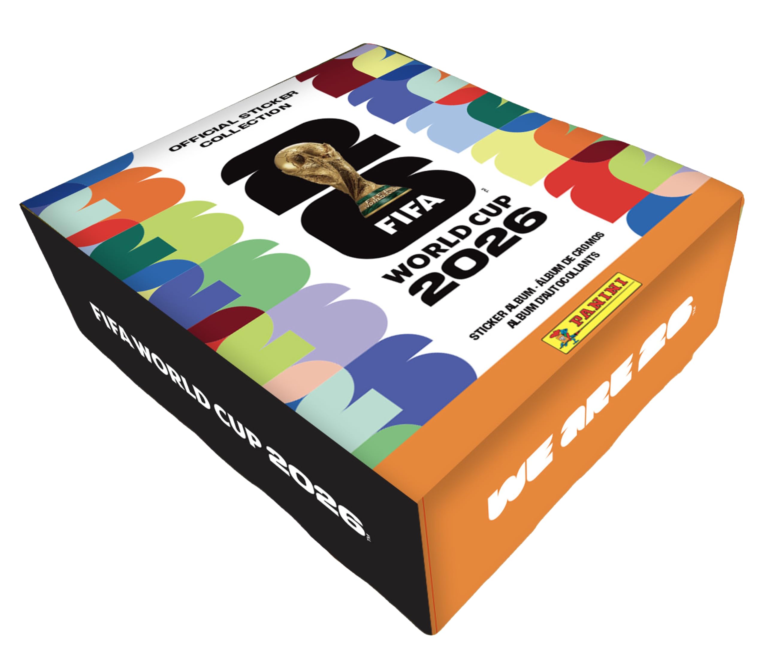 2026 FIFA World Cup Sticker Collection - Amazon Exclusive Collectors Bundle - Hardcover Album + Tin with 50 Sticker Packs - Image 1