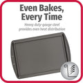 GoodCook Everyday Nonstick Carbon Steel 13” x 9” Baking Sheet Set, 3 Pack – Standard-Sized Carbon Steel Cooking Pans, Bakeware Set, Cookie Sheets for Baking, Oven Pan Set