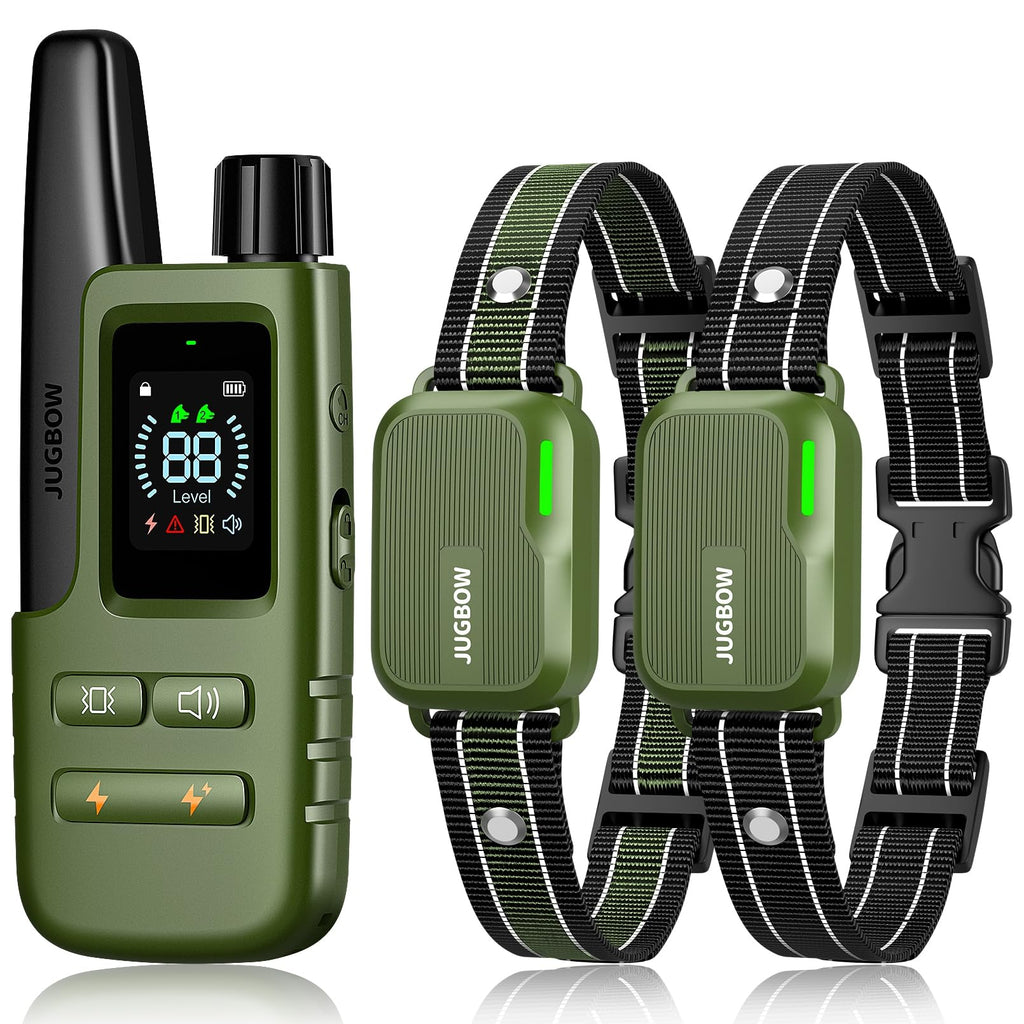 Jugbow Dog Shock Collar 2 Dogs (10-120Lbs) - 4200FT Dog Training Collar with Remote IPX7 Waterproof Electric Collar with 4 Training Modes, Security Lock, Rechargeable e-Collar for All Breeds, Sizes - Image 2