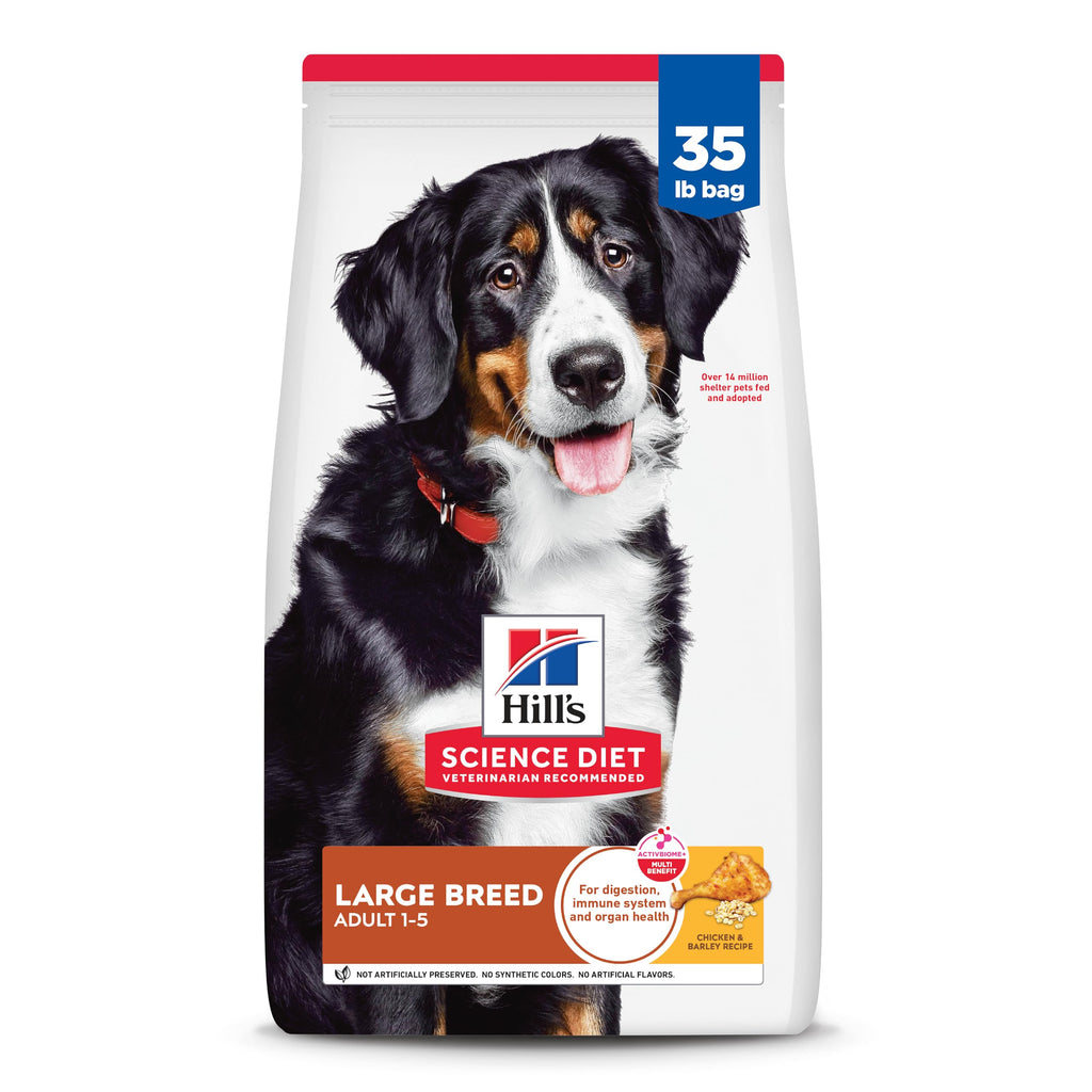 Hill's Science Diet Adult 1-5 Large Breed Dry Dog Food, Chicken & Barley, 35 lb. Bag - Image 1
