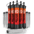 5 High-Capacity Emergency Water Straws – Lightweight, Reusable, 1800-gallon Filters for Camping, Hiking, Travel, Biking, Survival, and Emergency Preparedness - No Expiration Date - Practical Survival - Image 1