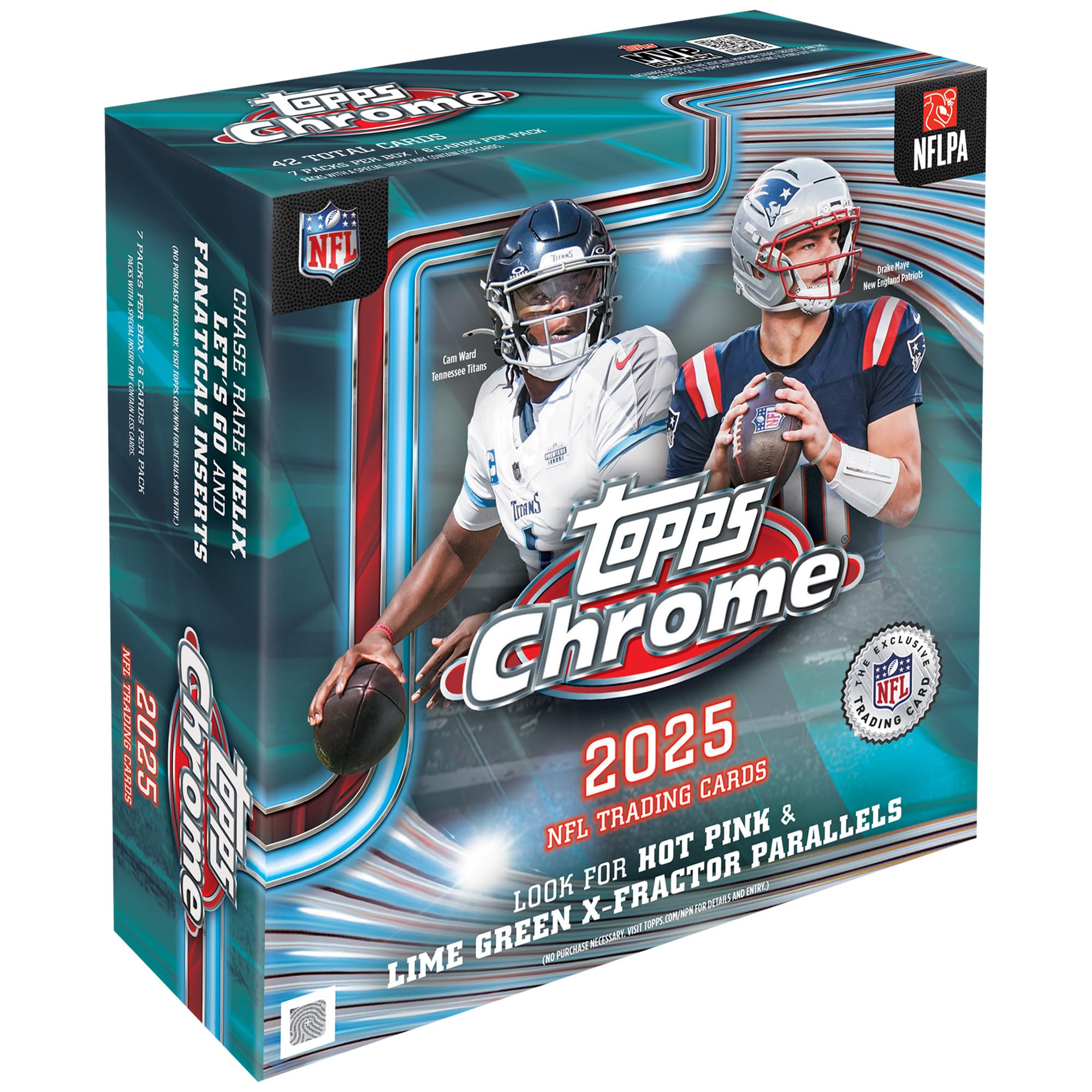 2025 Topps Chrome Football - Factory Sealed - Mega Box - Image 1